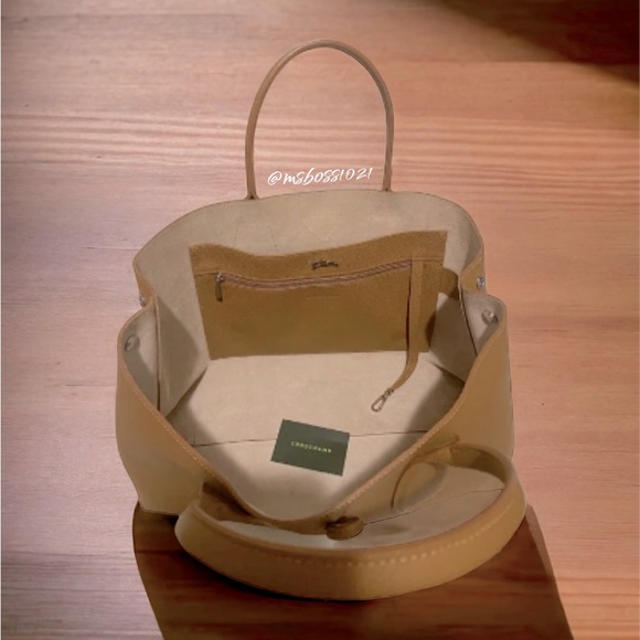 Longchamp Roseau Large Tote in Natural BRAND NEW - Picture 5 of 5